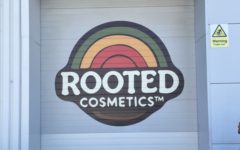 Rooted Cosmetics Shutter Door